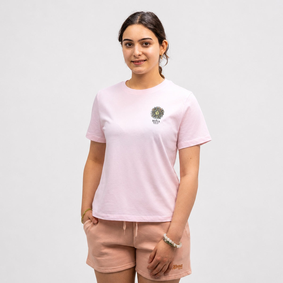 Original Sun Womens Midlength T-Shirt - Soft Pink/Summer