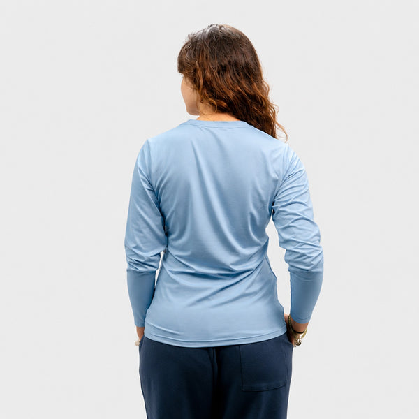 Nalu Womens UV Sun Protection LS Shirt - Lt. Blue