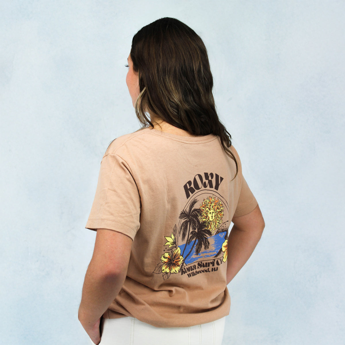 Kona x Roxy Collab Womens T-Shirt - Cantaloupe