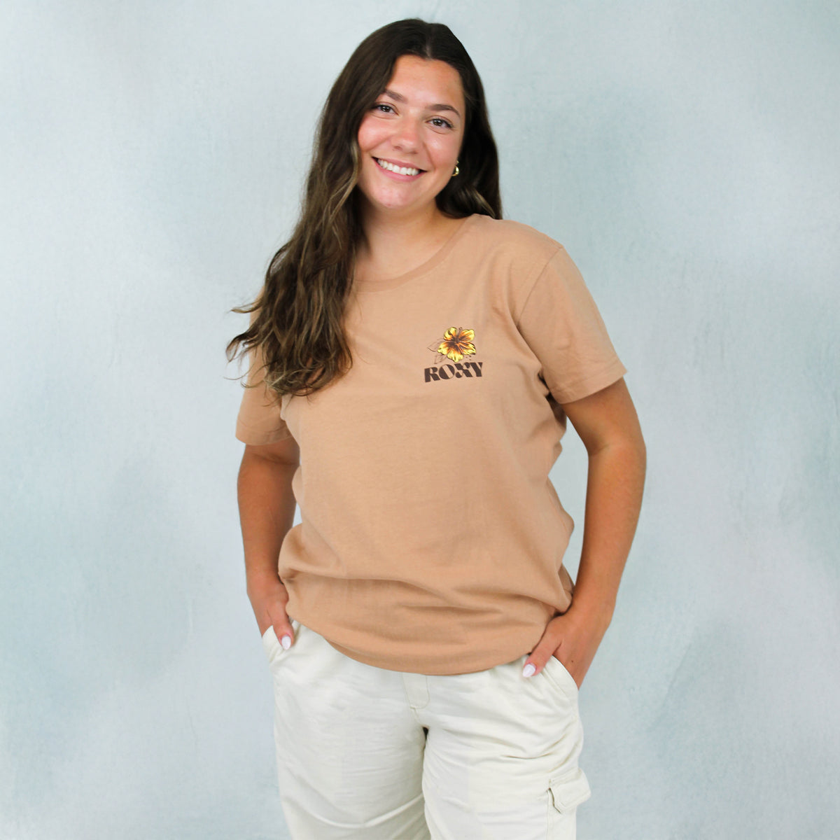 Kona x Roxy Collab Womens T-Shirt - Cantaloupe