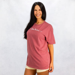 Follow the Waves Womens T-Shirt - Washed Mauve