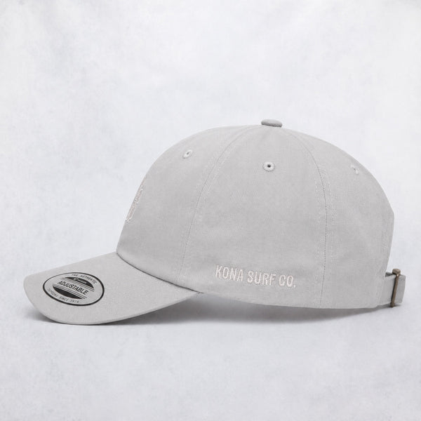 Hibiscus Womens Hat - Light Grey