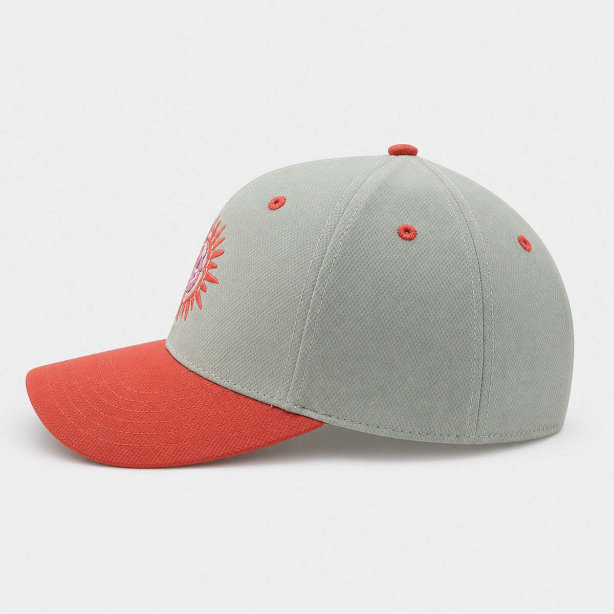 Sun Badge Womens Snapback Hat - Ocean Mist/Mango