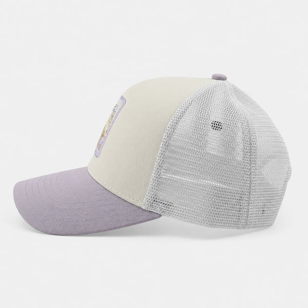 Moon Daisy Womens Trucker Hat - Cream/Lilac/White