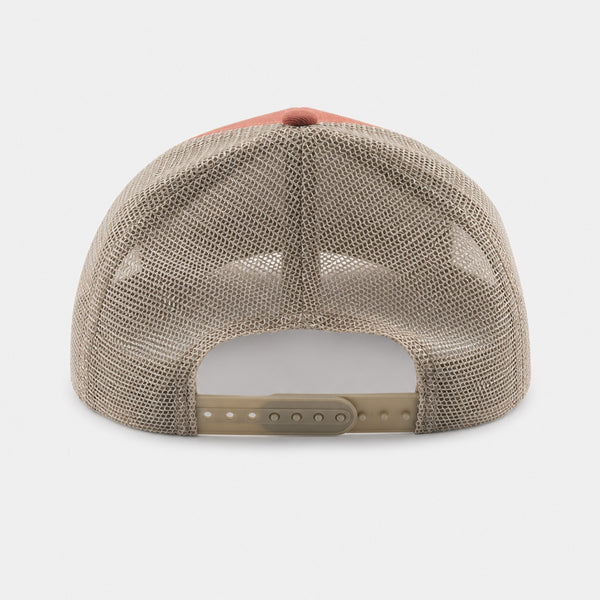 Moon Daisy Womens Trucker Hat - Nantuckett Red/Kahki