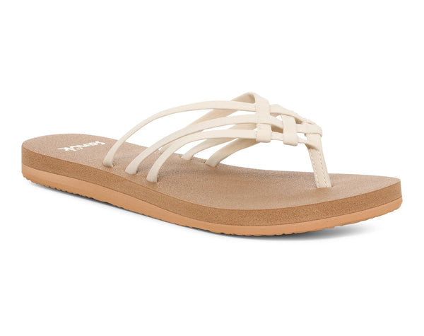 Sanuk Yoga Sandy Ii Womens Sandals - Tan/White