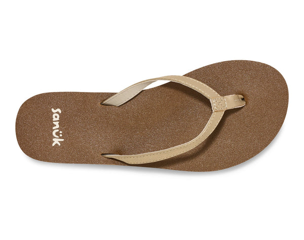 Sanuk Yoga Joy II Shimmer Womens Sandals - Champagne