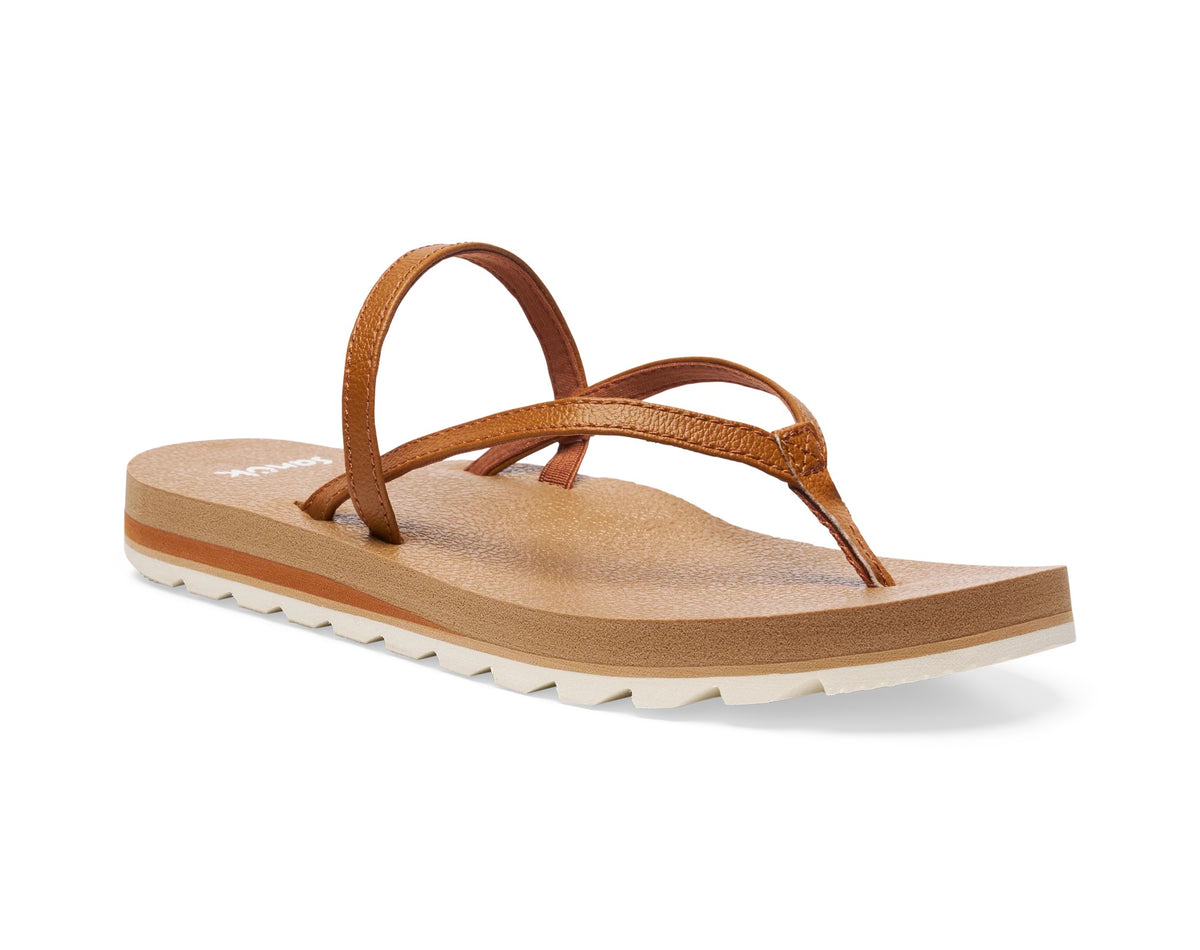 Sanuk Yoga Strappy Womens Sandals - Roasted Pecan