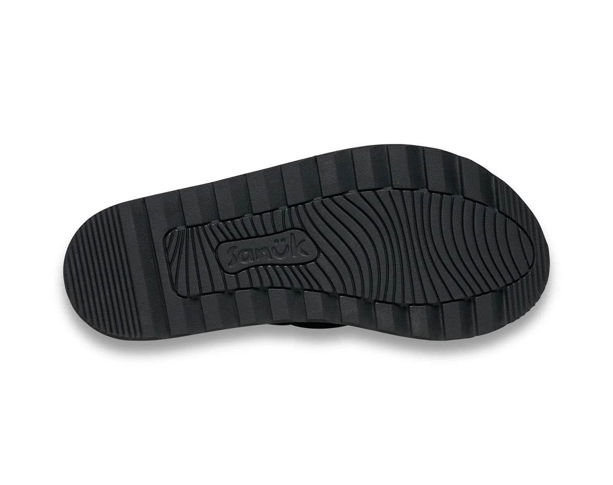 Sanuk Yoga Puff-N-Stuff Womens Sandals - Black