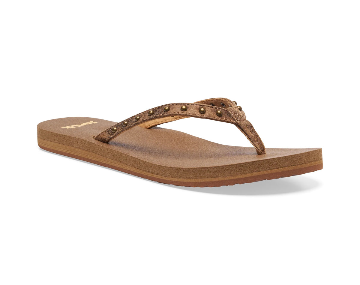 Sanuk W Yoga Joy Ii Stud Womens Sandals - Ojai Tan