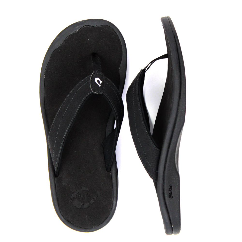 OluKai Ohana Womens Sandals - Black/Black