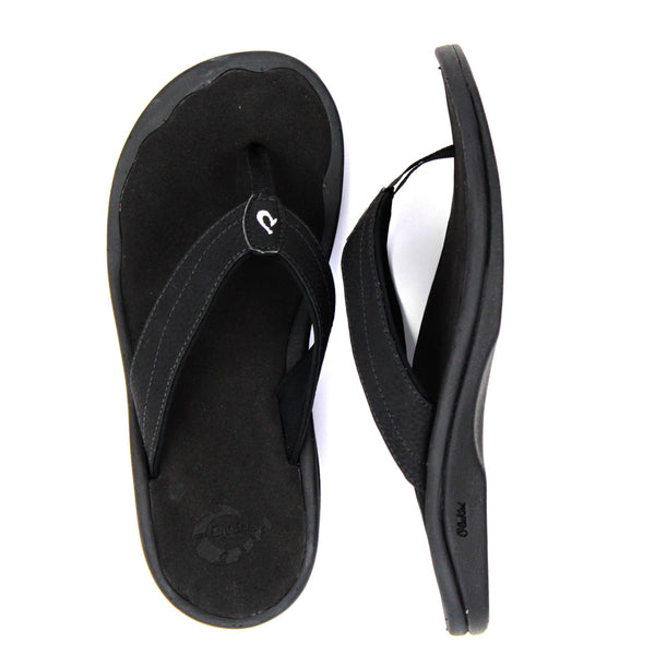 OluKai Ohana Womens Sandals - Black/Black