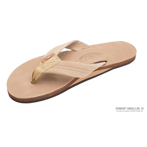 Rainbow Single Layer Wide Strap Womens Sandals