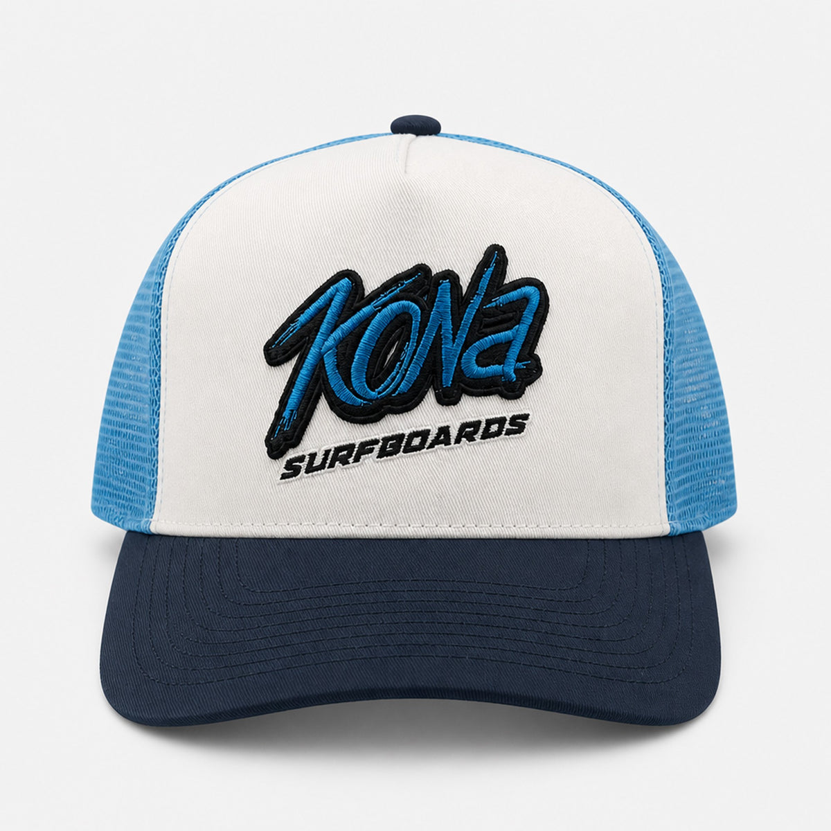 The Trace Boys Trucker Hat - White/Carolina/Navy