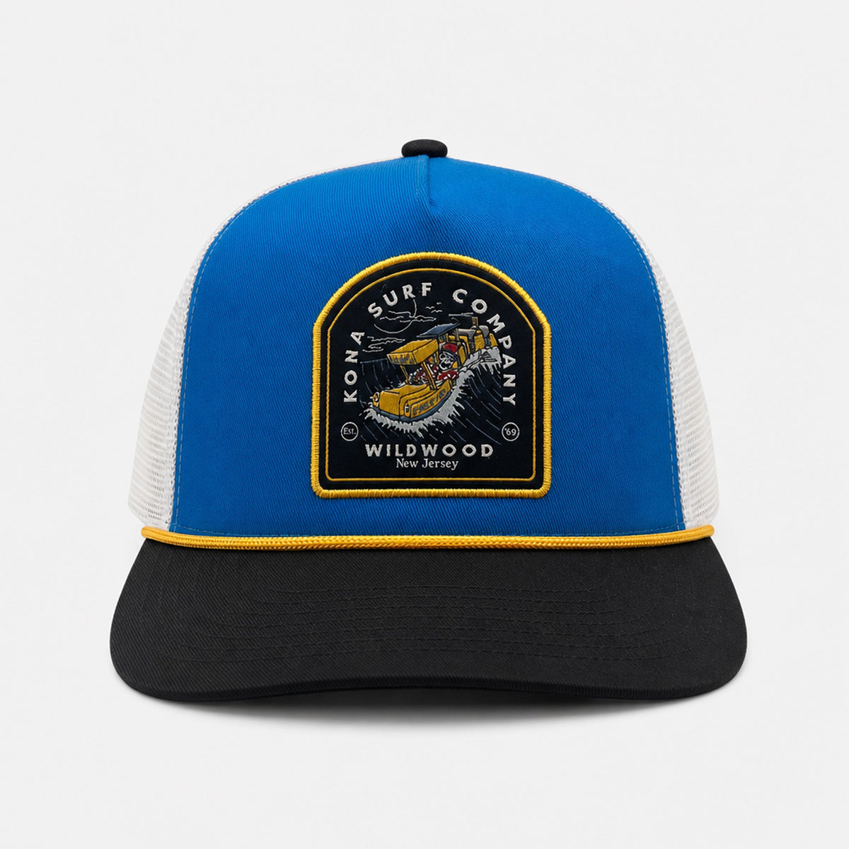 Free Ride 2 Boys Trucker Hat - Electric Blue/Black