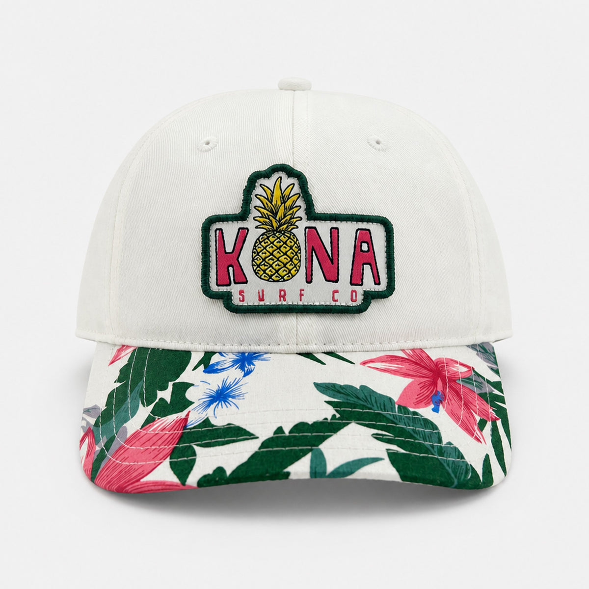 Livin Aloha 2 Toddler Girls Snapback Hat - White/Aloha