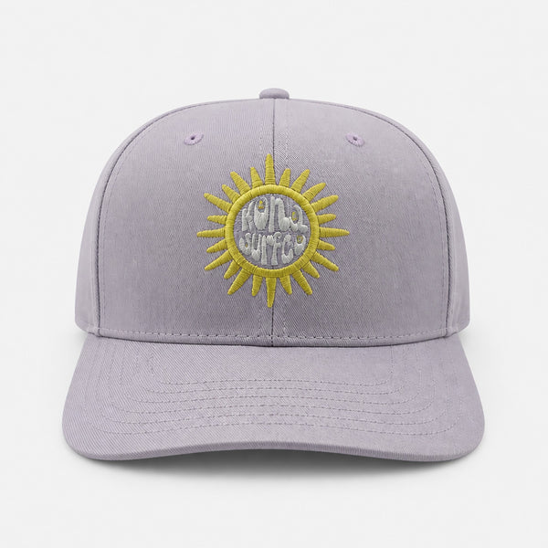 Sun Badge Girls Snapback Hat - Lilac