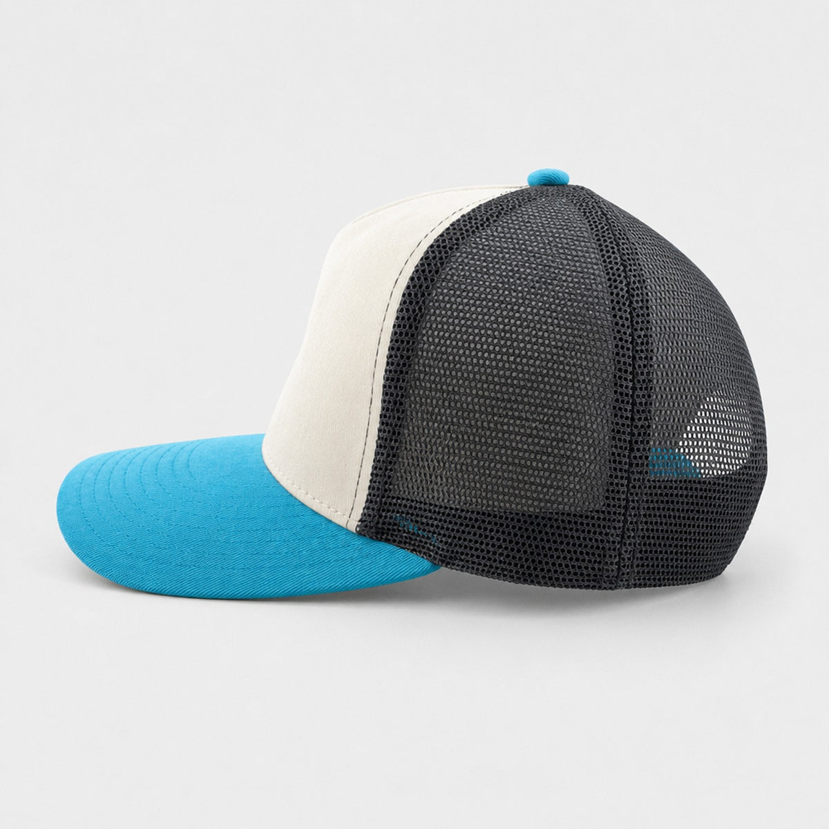 Guardian of the Coast Boys Trucker Hat - Cream/Charcoal/Aqua