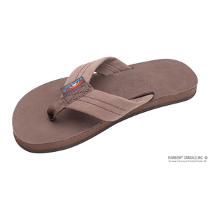 Rainbow Premier Leather Boys Sandals - Expresso