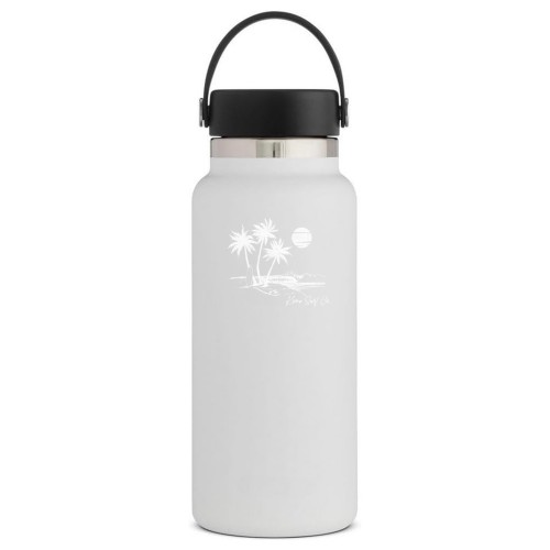 Hydro Flask x Kona Wide Mouth Water Bottle in White