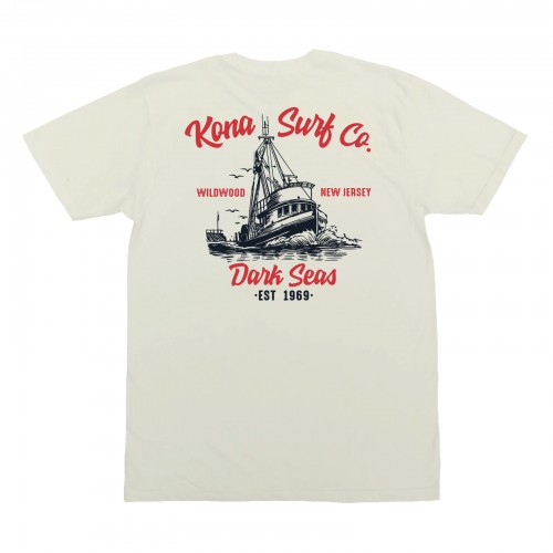 Dark Seas x Kona Collab Boys T-Shirt in Natural