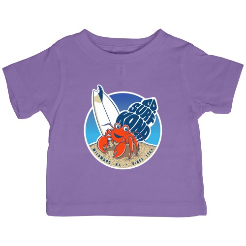 Hermit Crab Infant Girls T-Shirt in Lavender