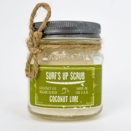 Surfs Up Candle x Kona Sugar Scrub Surf Accessory in Coconut Lime