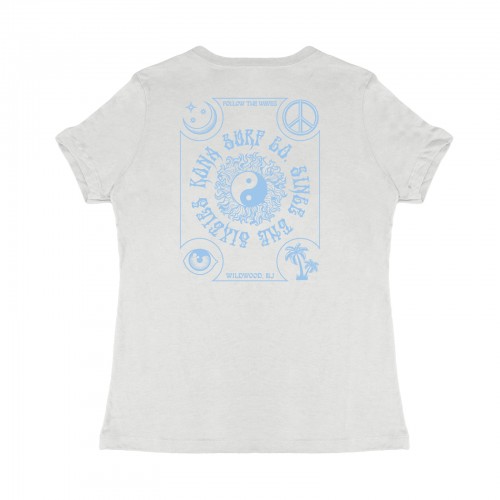 Tarot Card II Womens T-Shirt in Heather Silver 