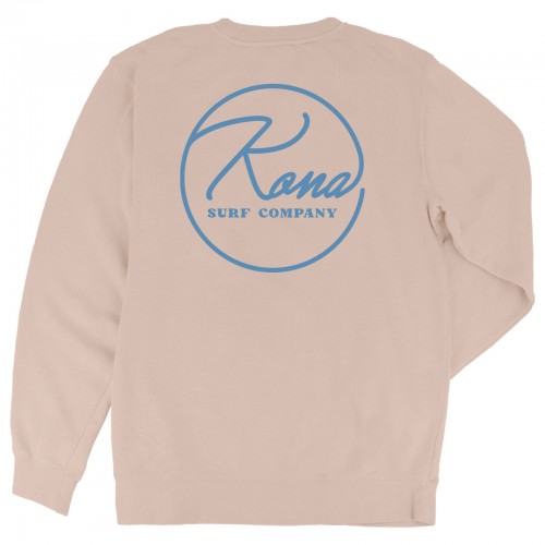 Circling Womens Crew Sweatshirt in Pigment Dusty Pink