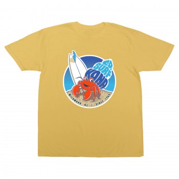 Hermit Crab Toddler Boys T-Shirt in Heather Yellow Gold