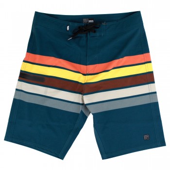 Summertime Boys Boardshorts in Atlantic Blue Stripes