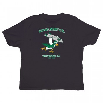 For the Birds Toddler Boys T-Shirt in Charcoal Black Triblend