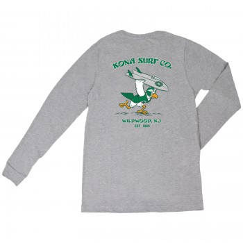 For the Birds Toddler Boys Long Sleeve Shirt in Athletic Heather