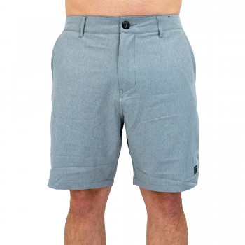 Day By Day Mens Hybrid Shorts in Grey 18in