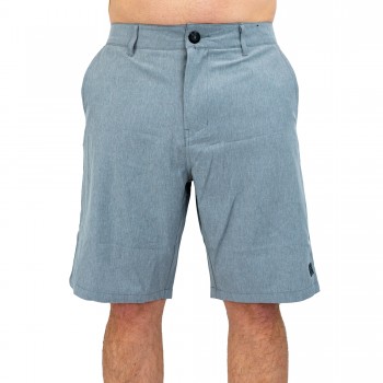 Day By Day Mens Hybrid Shorts in Grey 20in
