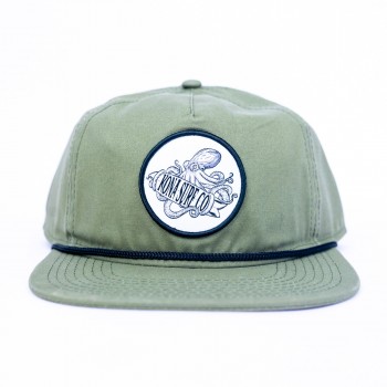 Octopus Mens Snapback Hat in Agave