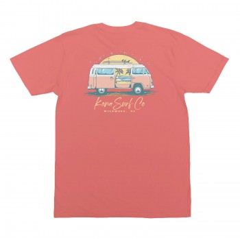 Ocean Breeze Womens T-Shirt in Coral