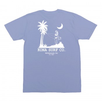 Moon Light Surf Womens T-Shirt in Periwinkle