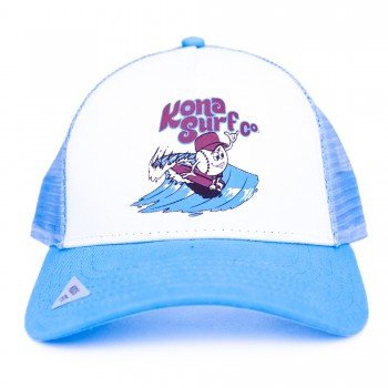 For the Phils Womens Trucker Hat in Baby Blue/White