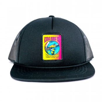 Skeleton Rider Boys Trucker Hat in Black