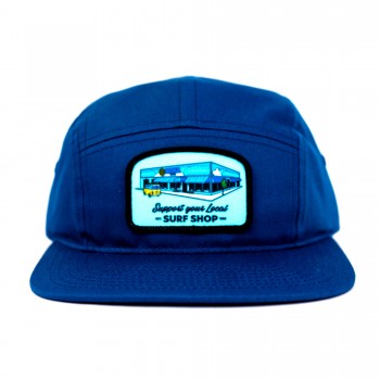 Support Your Local Surf Shop Boys Hat in Light Navy