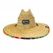 Traveler Print Mens Straw Hat