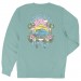 Sunset Wave Womens Crew Sweatshirt