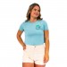 Hula Surfer Womens Cropped T-Shirt