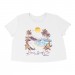 Island Scene Womens Cropped T-Shirt