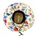 Traveler Print Kids Straw Hat